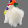 Llama Andina de Alpaca con chullo Tejido y Pompones Multicolores (Tamaño 2)