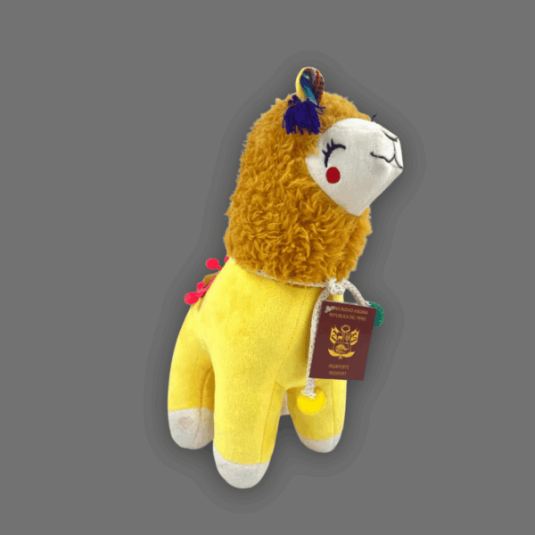 Peluche de llamita amarillo