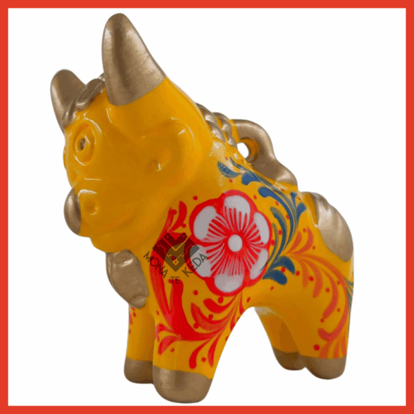 TORITO PUCARA AMARILLO Torito de Pucará "Sol Andino" (Tamaño 2)