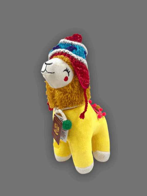 Peluche de llamita amarillo