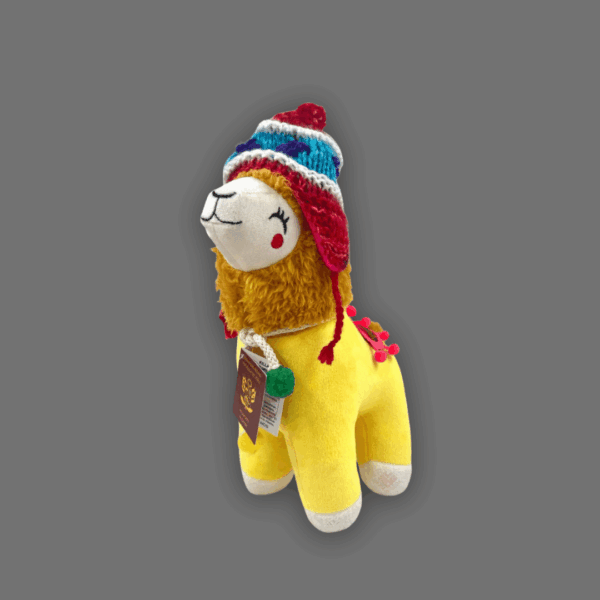 Peluche de llamita amarillo