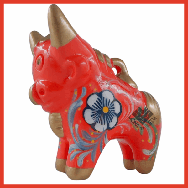 Torito de Pucará "Fuego Andino" (Tamaño 2)