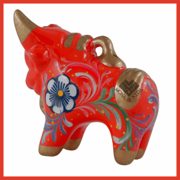 Torito de Pucará "Fuego Andino" (Tamaño 2)