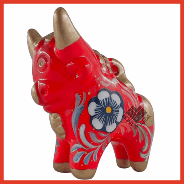 Torito de Pucará "Fuego Sagrado" (Tamaño 2)