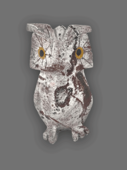 Búho de piedra semipreciosa