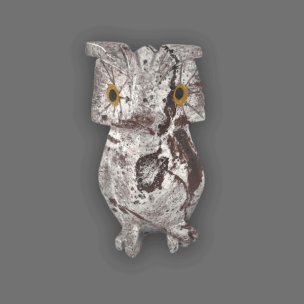 Búho de piedra semipreciosa