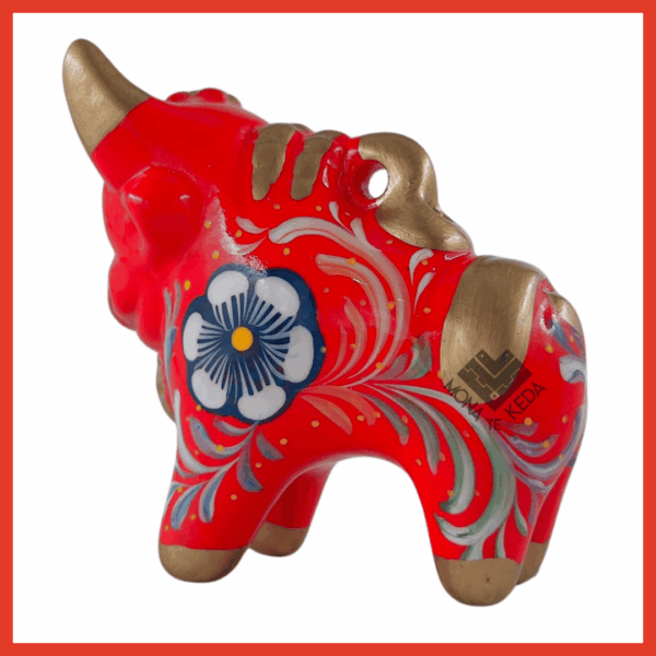 Torito de Pucará "Fuego Sagrado" (Tamaño 2)