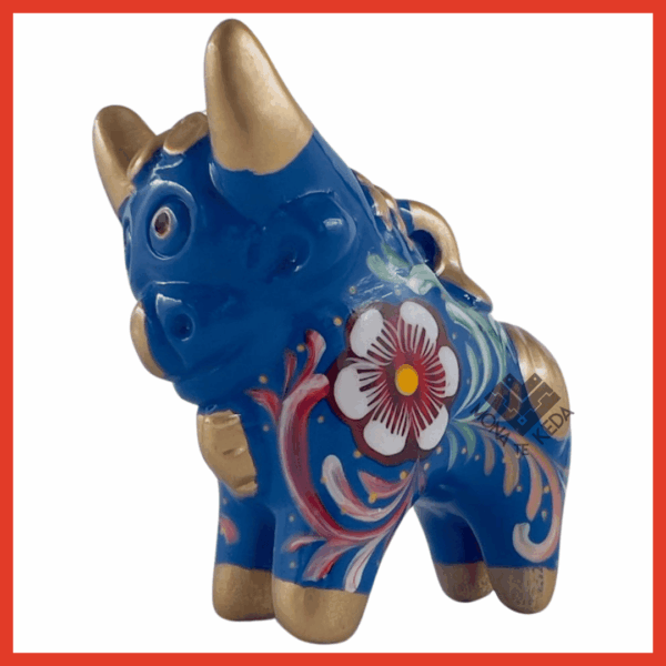 Torito de Pucará "Cielo Andino" (Tamaño 2)