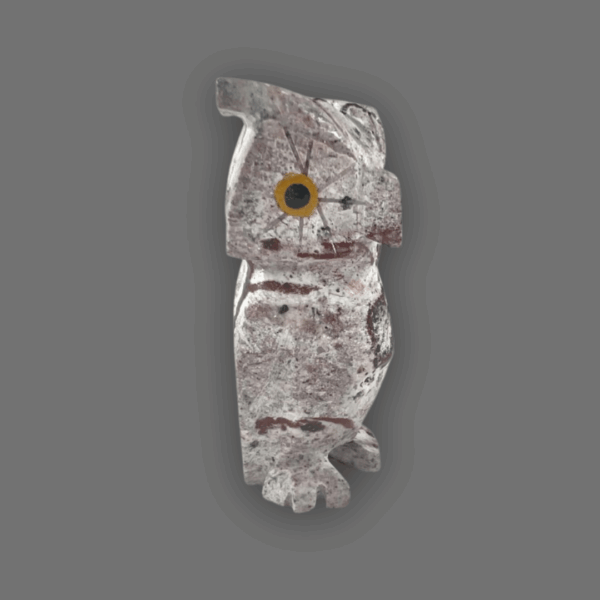 Búho de piedra semipreciosa