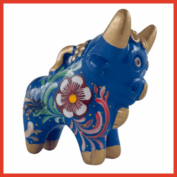 Torito de Pucará "Cielo Andino" (Tamaño 2)