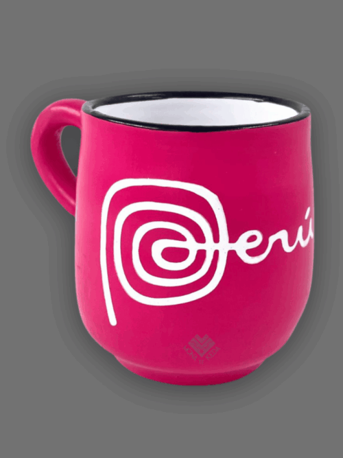 taza de Perú color fucsia