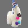 Llama Andina con chullo Tejido y Pompones (Tamaño 3)