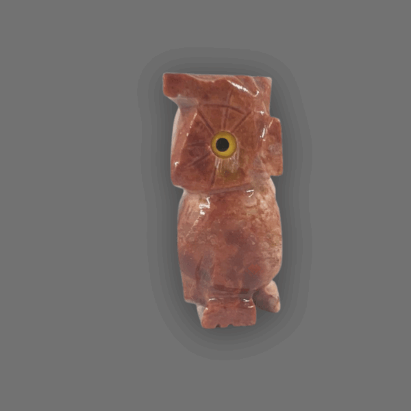 Búho de piedra semipreciosa