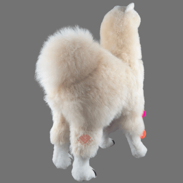 Llama Andina con Pompones Multicolores (Tamaño 4)