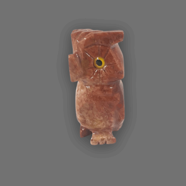 Búho de piedra semipreciosa