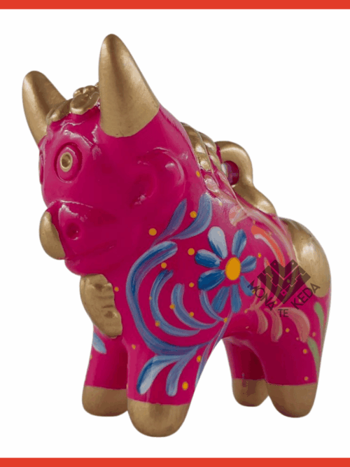 Torito de Pucará "Flor de los Andes" (Tamaño 2)