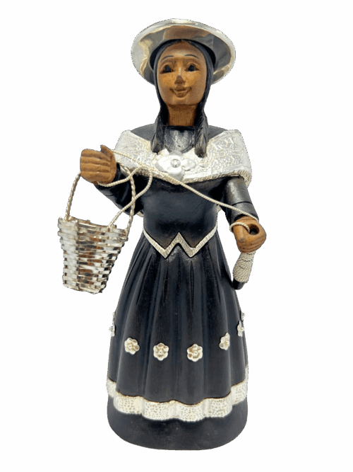 HILADORA CON BEBE DE PLATA