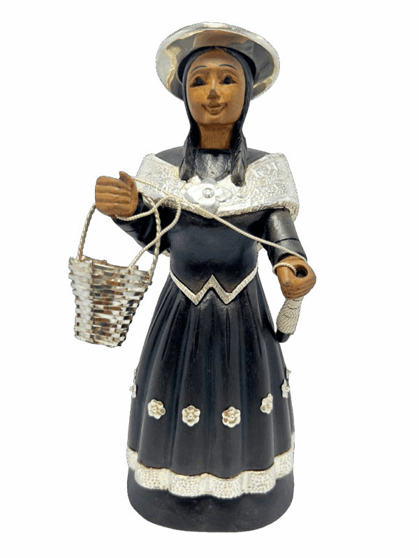 HILADORA CON BEBE DE PLATA