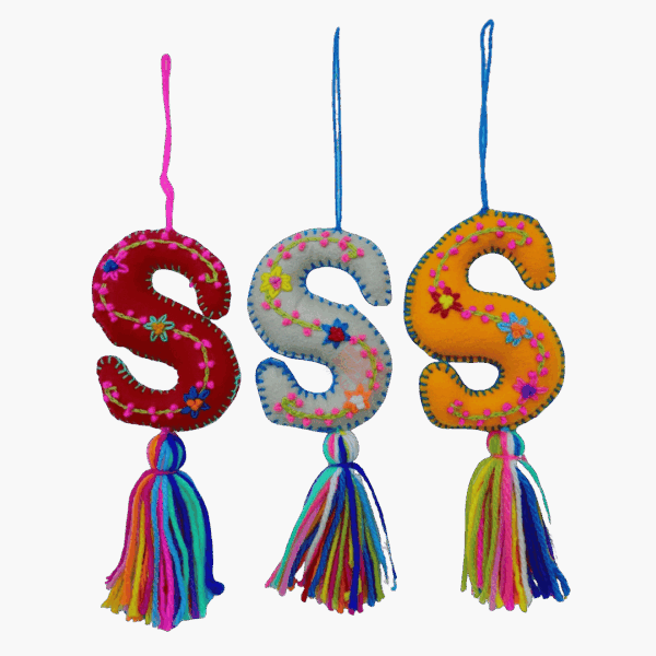 LETRAS BORDADAS NAVIDEÑAS