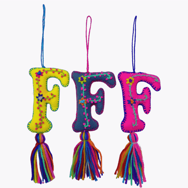 LETRAS BORDADAS NAVIDEÑAS