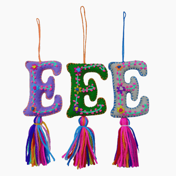 LETRAS BORDADAS NAVIDEÑAS