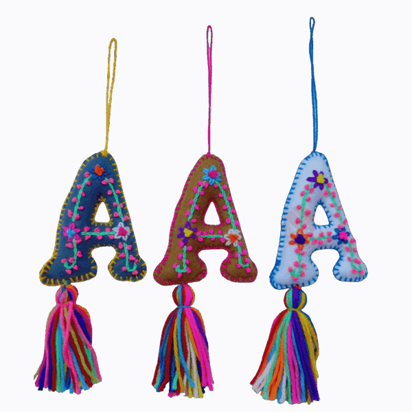 LETRAS BORDADAS NAVIDEÑAS